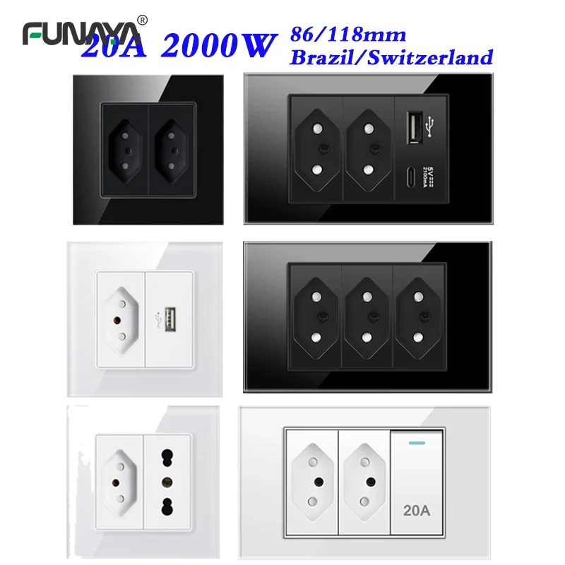 Outdoor Power Socket - BR suisse prise électrique murale 86