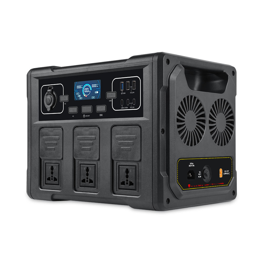 Outdoor Power Generator - Générateur solaire portable 1200W, batterie LiFePO4,