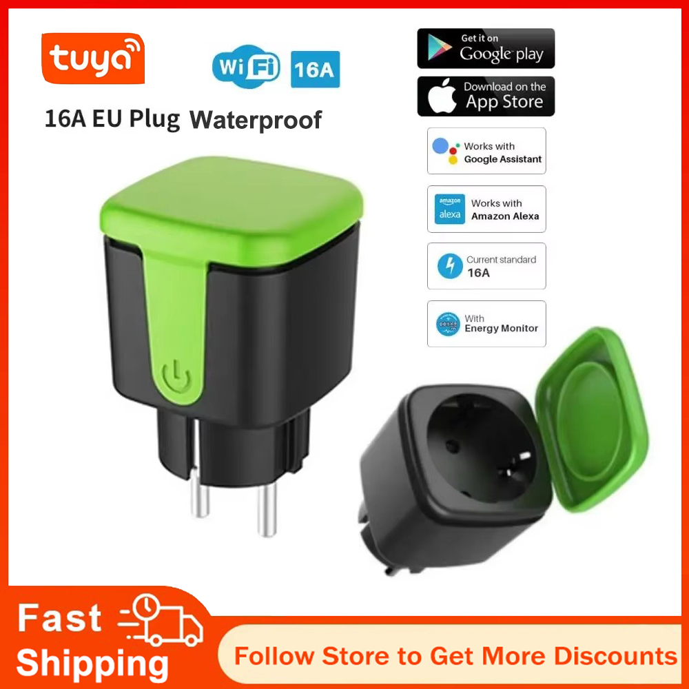 Outdoor Power Adapter - Prise intelligente WiFi Tuya EU 16A,