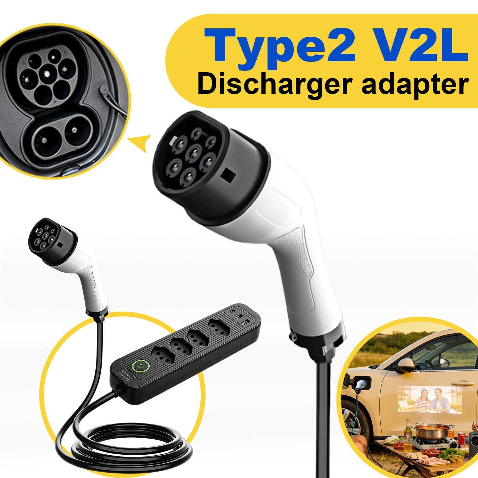 Adaptateur de décharge Type 2  - Outdoor Power Adapter avis et prix