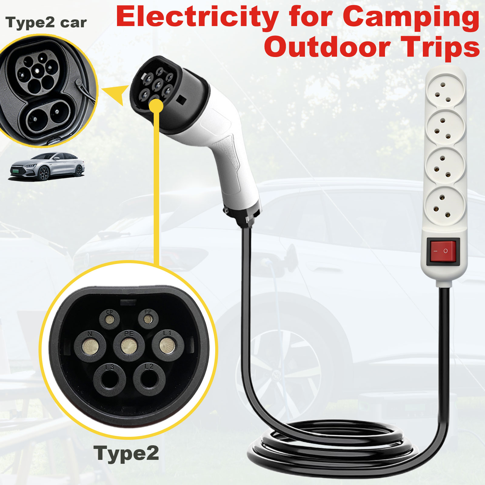 Adaptateur de décharge Type 2  - Outdoor Power Adapter avis et prix