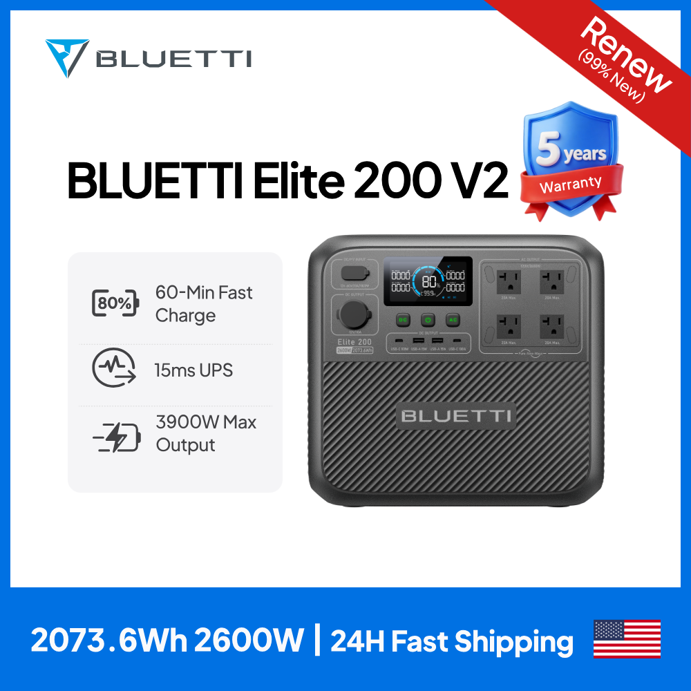 【Renew】BLUETTI Elite 200 V2 St - Outdoor Power Generator avis et prix